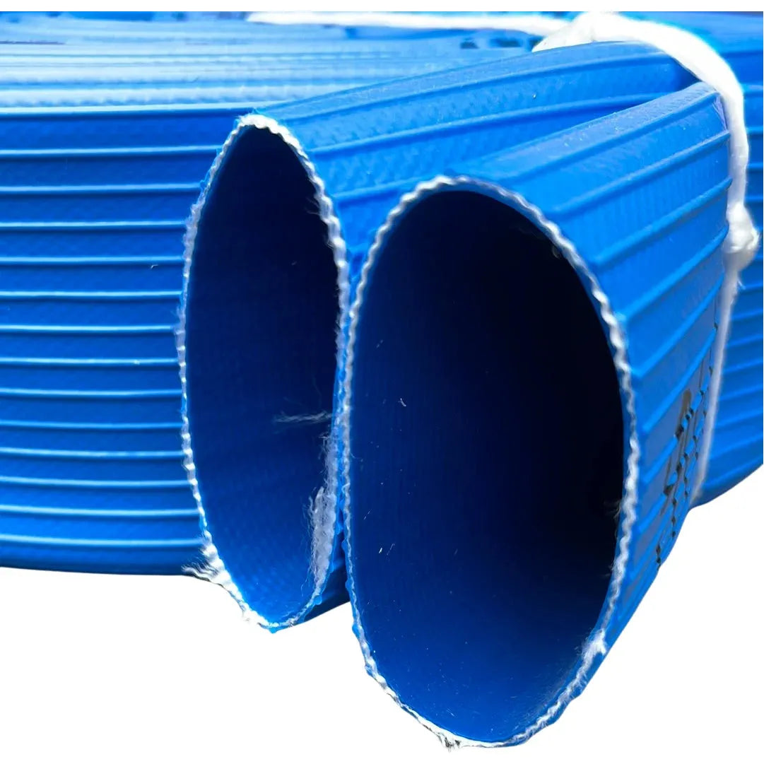 Rapier Heavy Duty 65mm Blue Layflat Fire Hose Odd Lengths Made in Australia