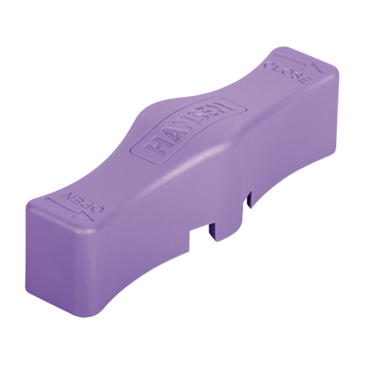 HANSEN Ball Valve for Grey Water Applications Lilac Handle