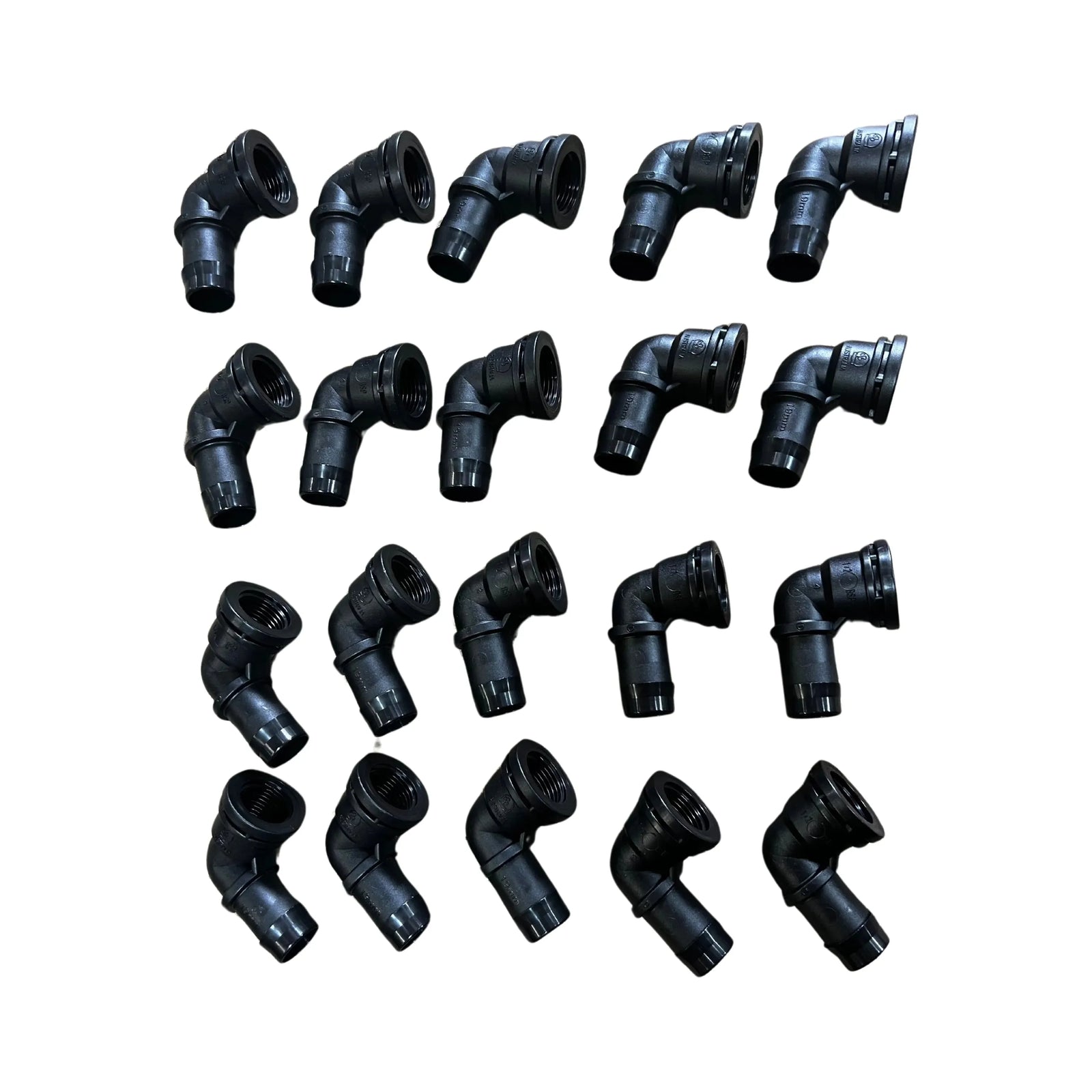 Antelco 19mm Barbed Elbow with 1/2" Female BSP Thread for Poly Pipe