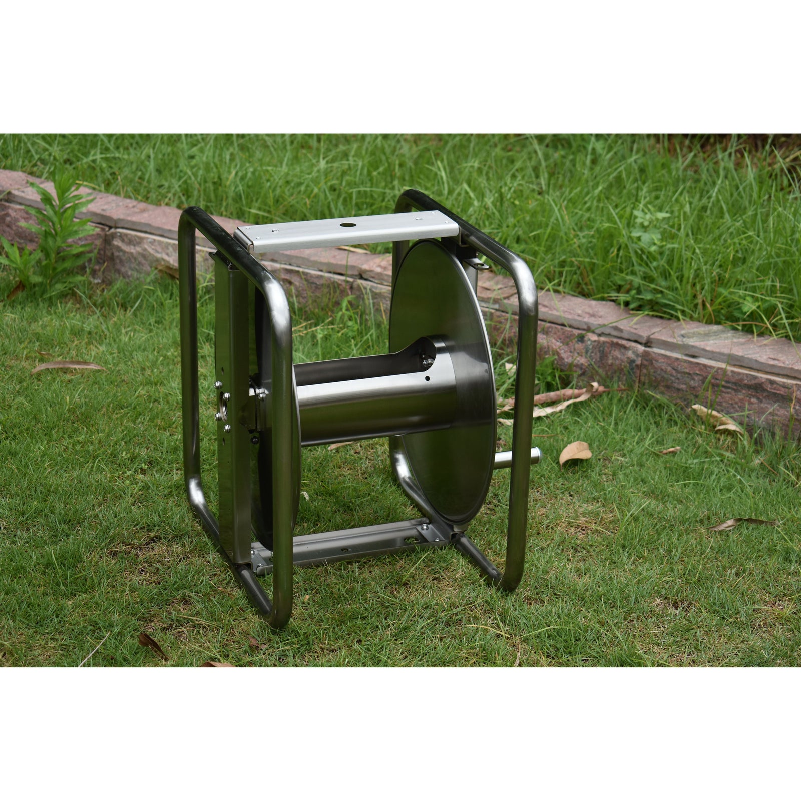 ZORRO PRO Stainless Steel Reel & Hi-Flex Air, Chemical, Water Hose Bundle