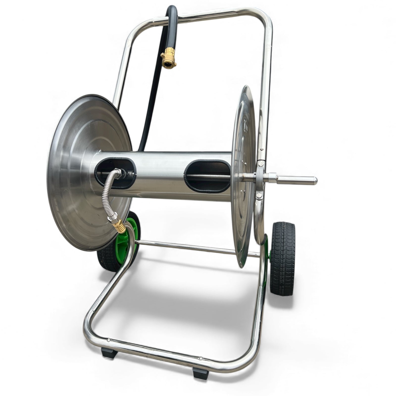 ZORRO 304 Stainless Steel 2 Wheel Hose Cart