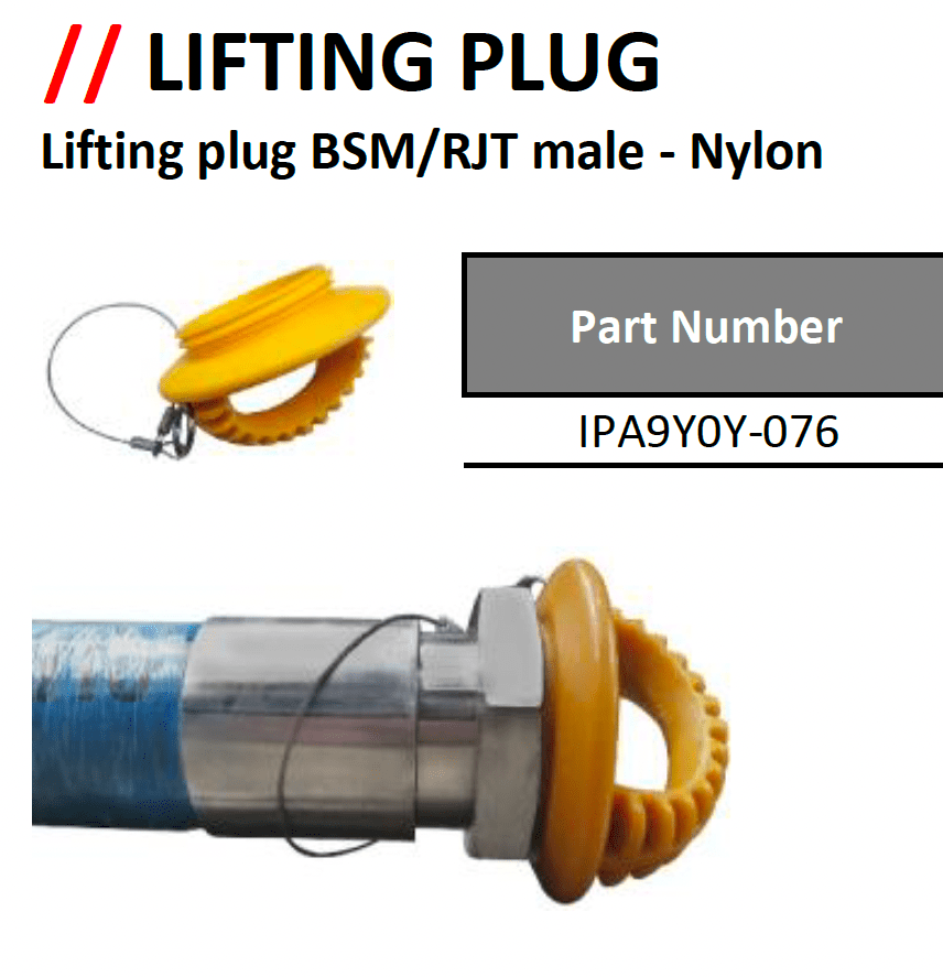 Alfagomma Lifting plug BSM RJT Male - Nylon - Hose Factory