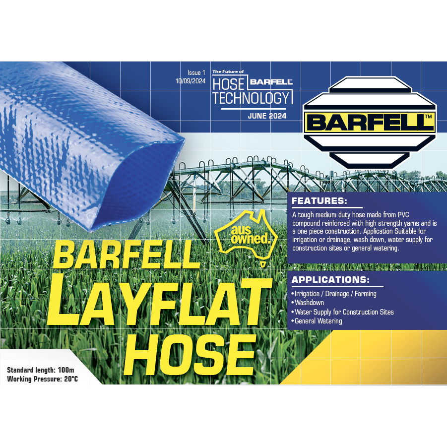 BARFELL Blue Layflat Hose - Hose Factory