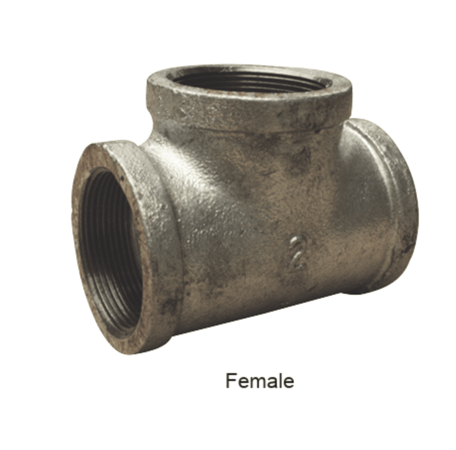 DIXON Galvanized Screwed Female Equal Tee BSP - Hose Factory