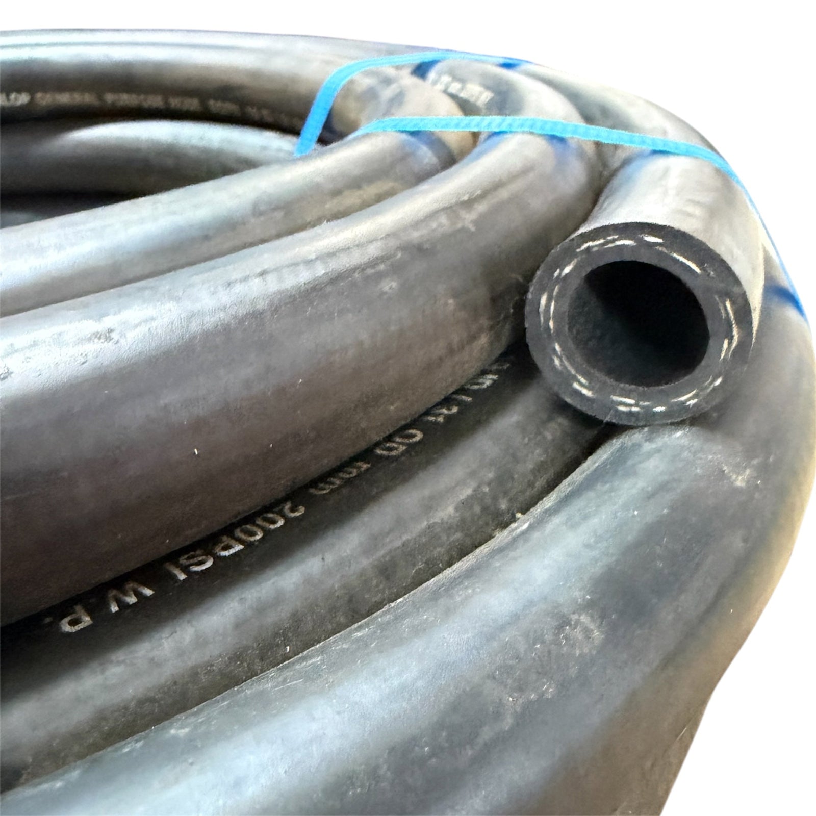 Dunlop General Purpose Black Rubber Air Water Hose 19mm - Hose Factory