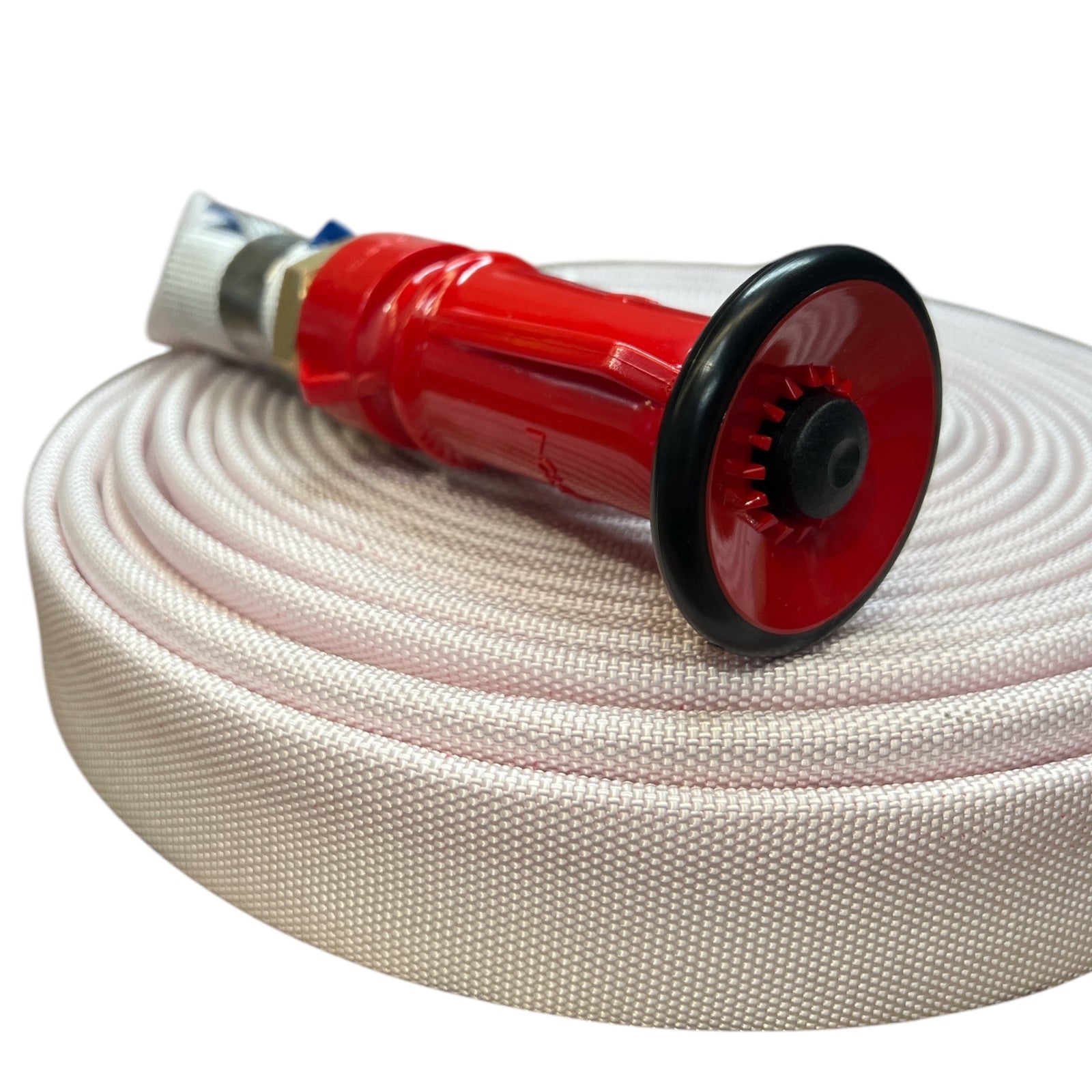 Excalibur Fire hose with Crimped Fittings and Fire Nozzle 25mm x 20mt Clearance - Hose Factory