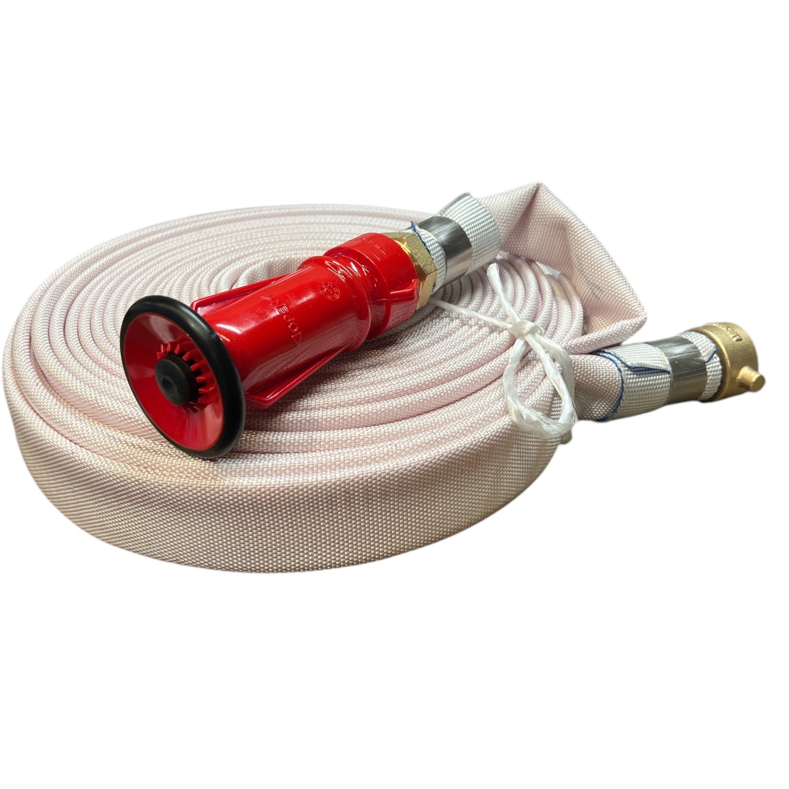 Excalibur Fire hose with Crimped Fittings and Fire Nozzle 25mm x 20mt Clearance - Hose Factory