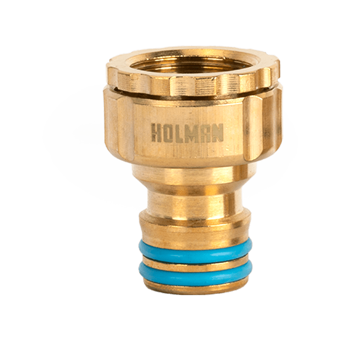 Holman 3 piece Brass Hose Connector Grip n Lock Set 18mm CLEARANCE - Hose Factory