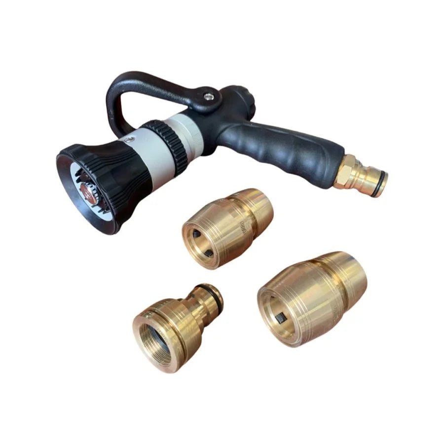 HOSE FACTORY Fire Hose Brass Fittings XL Fire Nozzle with Lever 19mm - Hose Factory