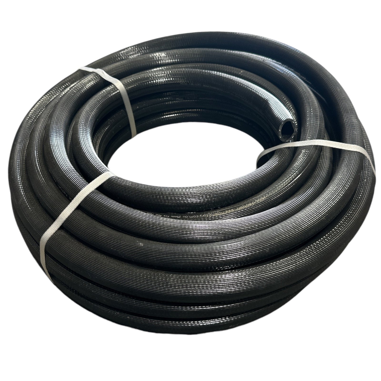 HOSE FACTORY Fire Hose with Brass Nut & Tail and Zorro Fire Nozzle 25mm - Hose Factory