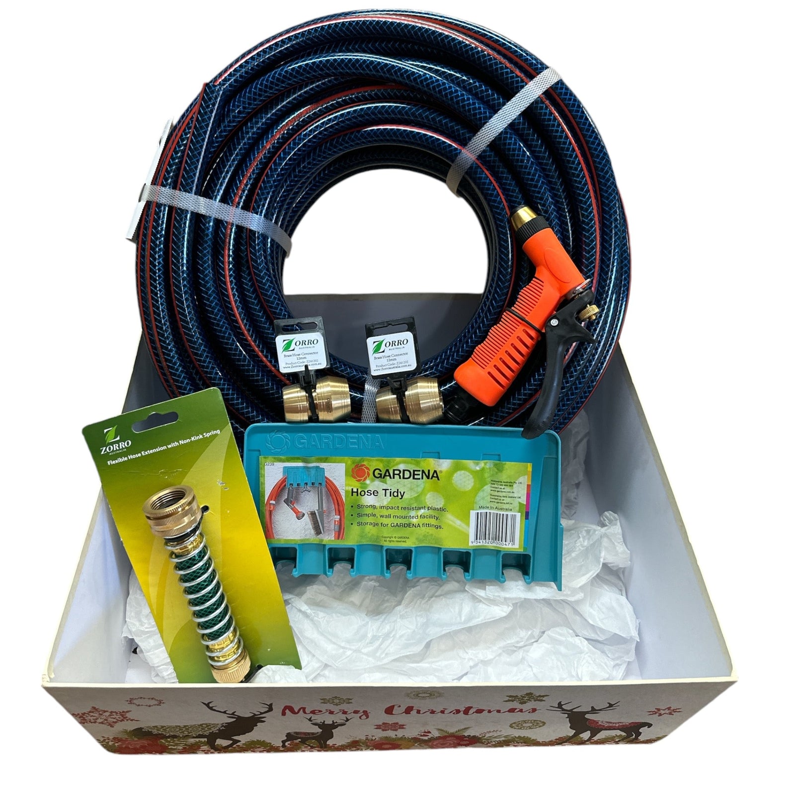 Hose Factory Gardeners Gift Set No 4 with Gift Box & Card including hose and accessories.