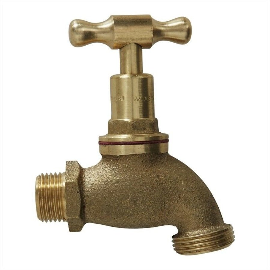Hose Factory Male BSB Rough Brass Garden Tap - Hose Factory