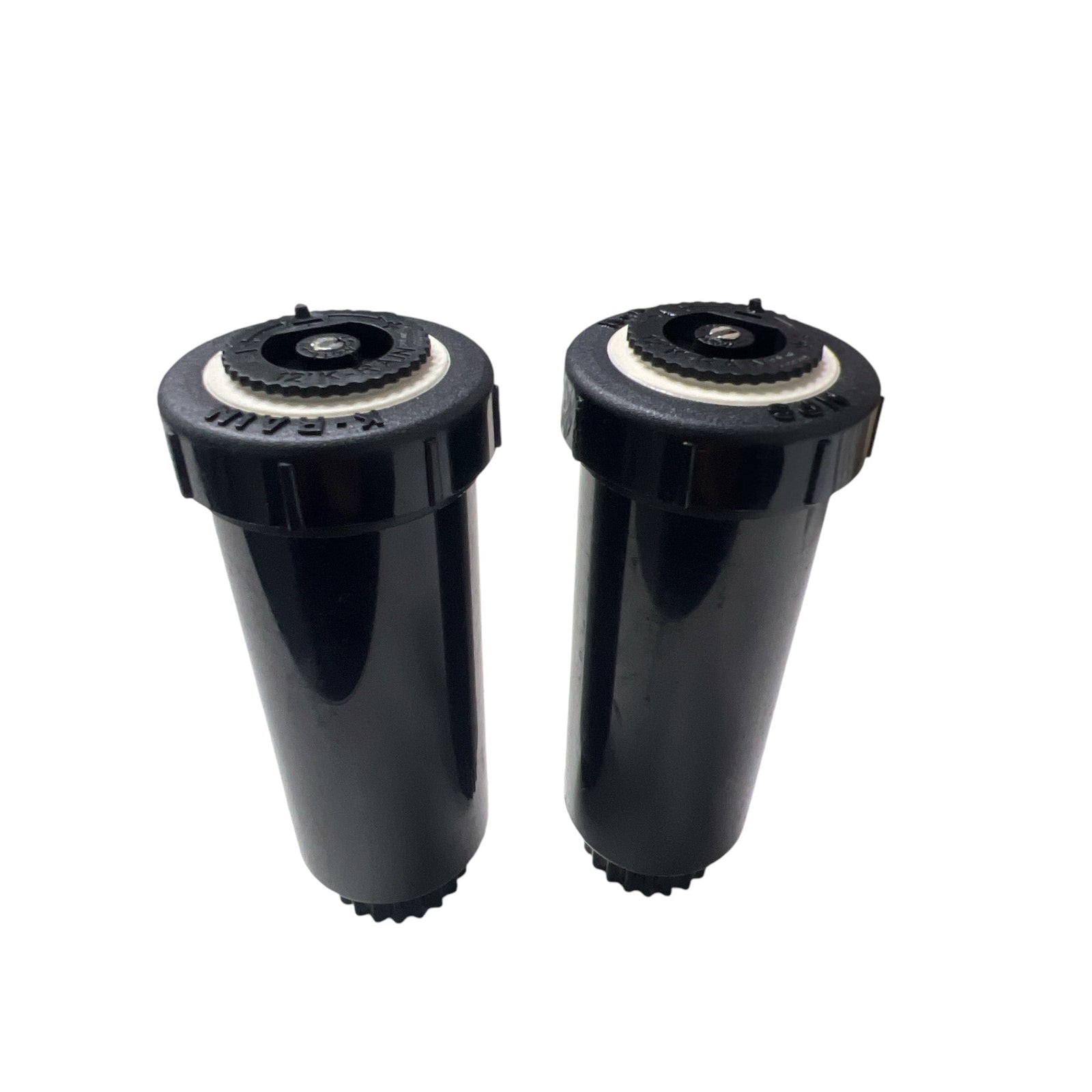 K-Rain K1 Gear Drive 2 Pop-up Mini Gear Driven Sprinkler QTY 2 in black, featuring durable gear-driven technology.