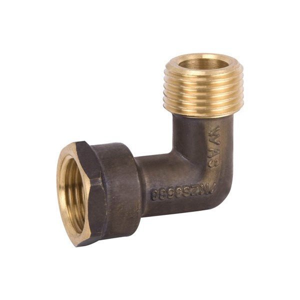 Metforge Brass Elbow Fitting Male x Female BSPT - Hose Factory