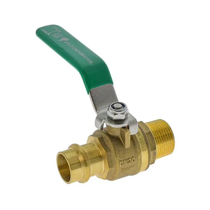 METPRESS Press Fit Ball Valve CU X MI Low Lead Lever Handle - Hose Factory