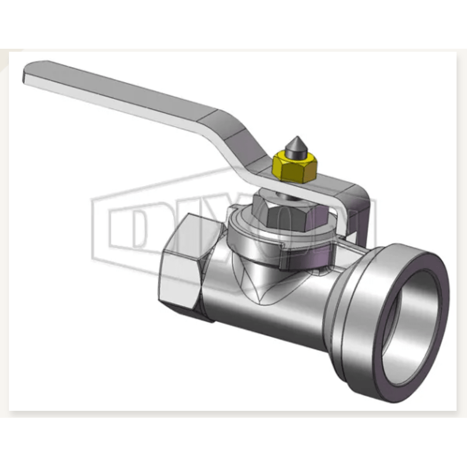 MINSUP Econovalve Shouldered End x Female Ball Valve 1" x 2" - Hose Factory