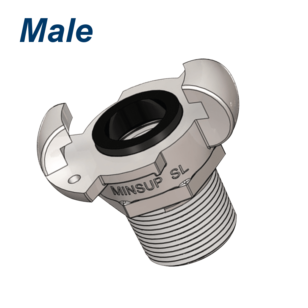 MINSUP Surelock Male BSP - Hose Factory