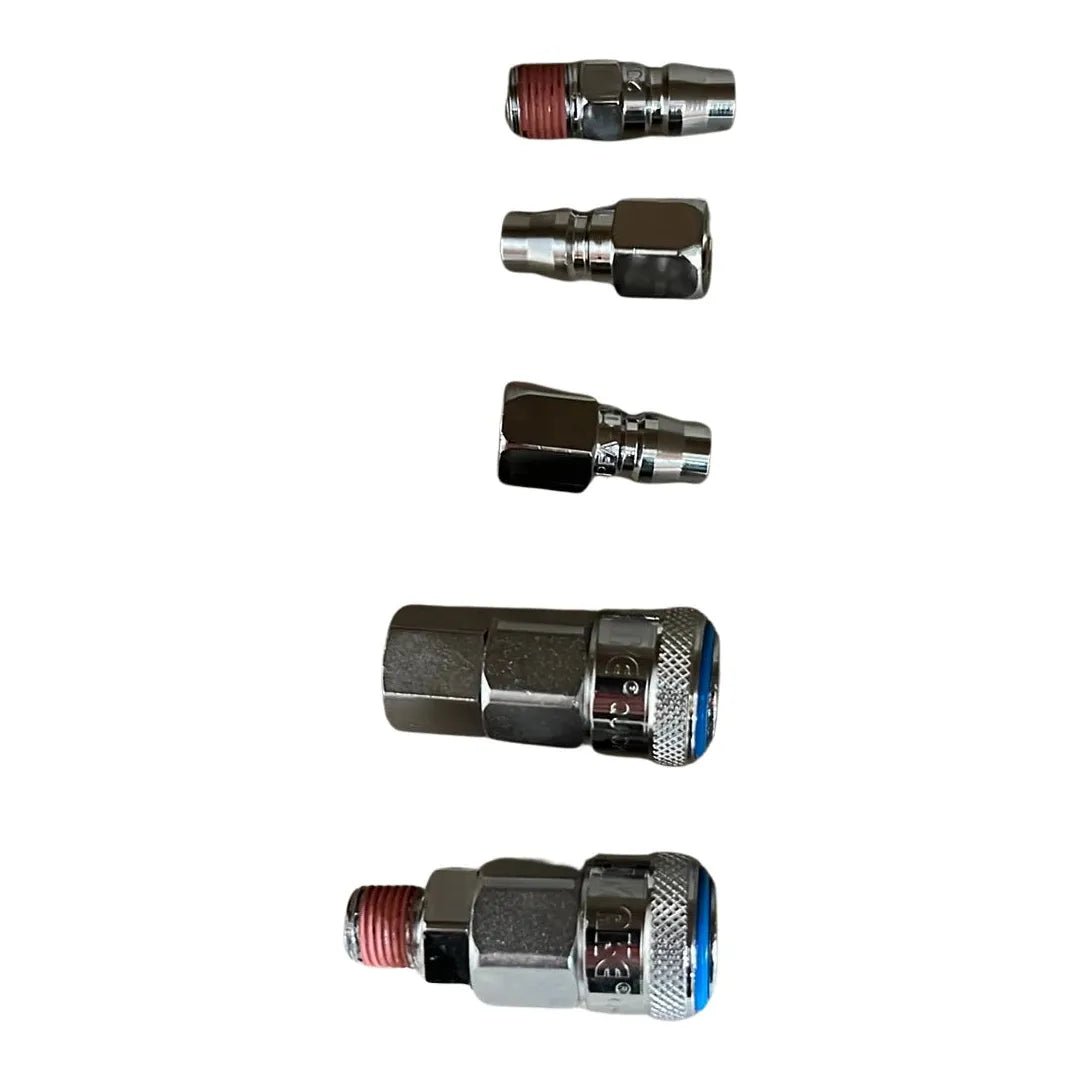 Nitto Style Universal Fittings Set 1/4" ( 5 Pieces ) - Hose Factory