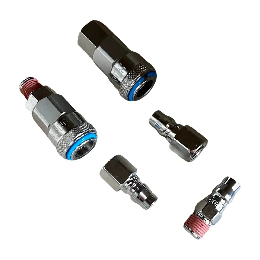 Nitto Style Universal Fittings Set 1/4" ( 5 Pieces ) - Hose Factory