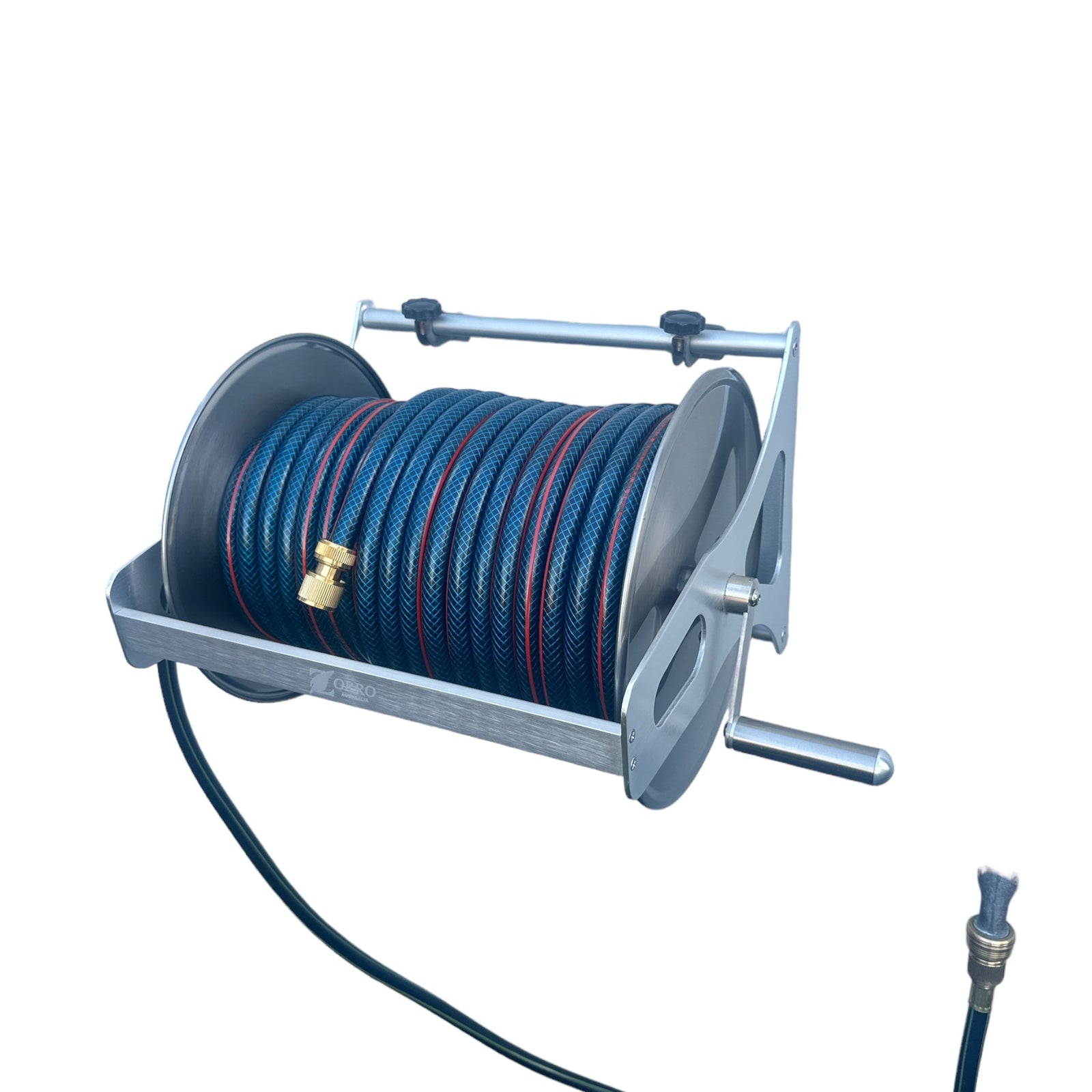 OZFLEX Garden Hose with ZORRO SS Mountable Reel Bundle 12mm - Hose Factory