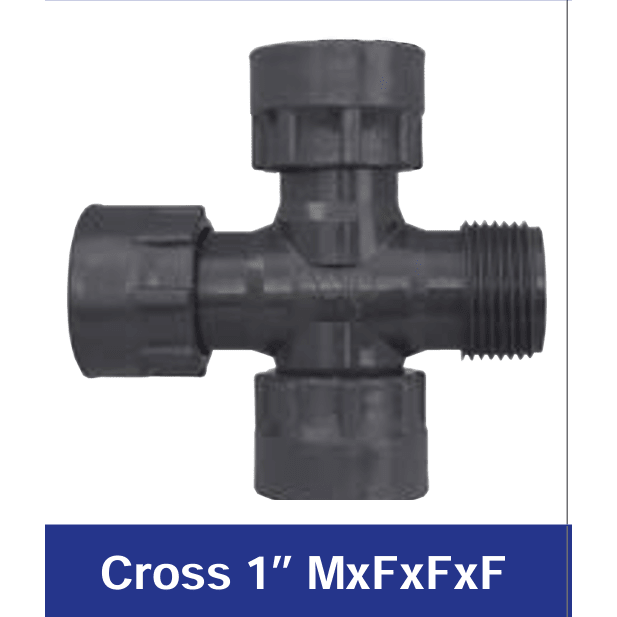 RAIN PVC Cross MxFxFxF BSP for Irrigation Systems - Hose Factory