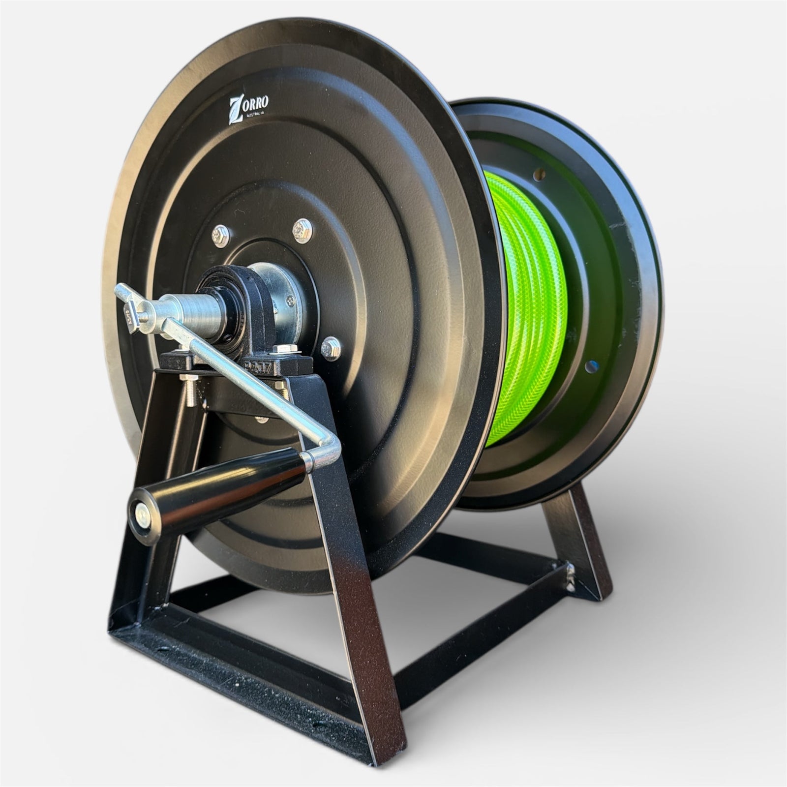 ZORRO Heavy Duty Mountable Reel with Barfell Aquamate Hose Bundle - Hose Factory