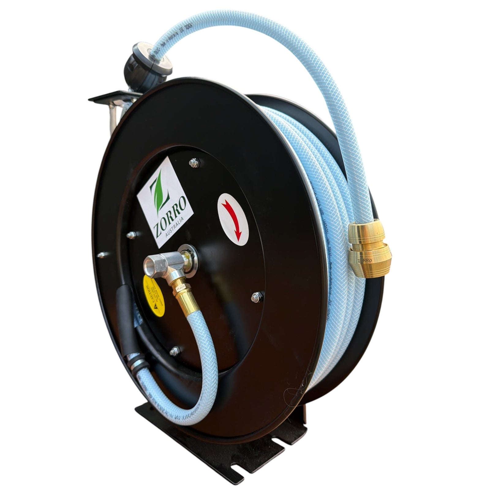 ZORRO Heavy Duty Retractable Drinking Water Hose Reel 12mm x 20m - Hose Factory