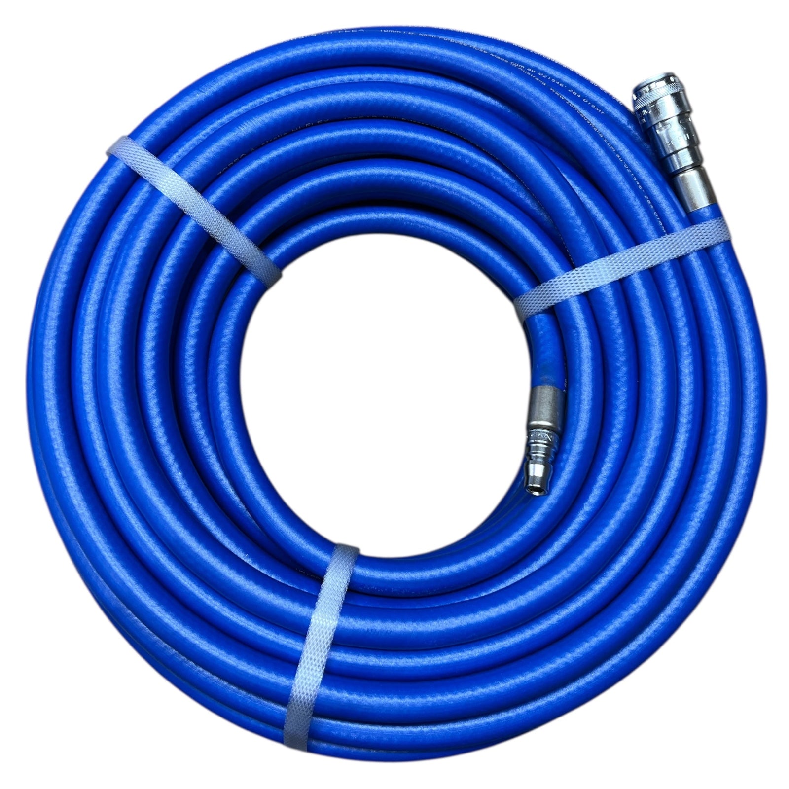 ZORRO Hi-Flex Air Hose with Crimped Genuine Nitto Air Fittings, durable and flexible water and air hose.