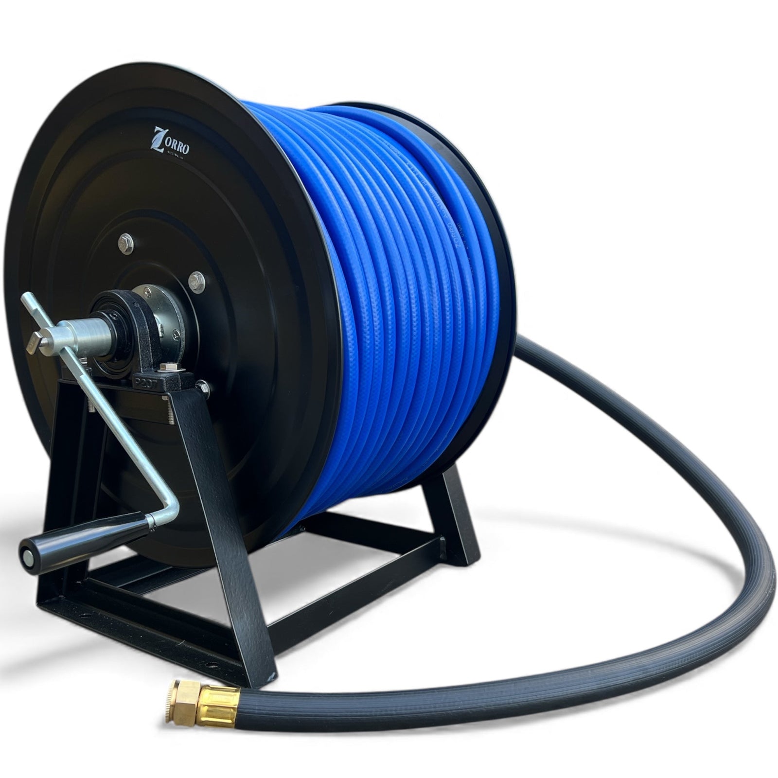 ZORRO Powder Coated Mountable Hose Reel With Hi-Flex Hose Bundle- Hose Factory