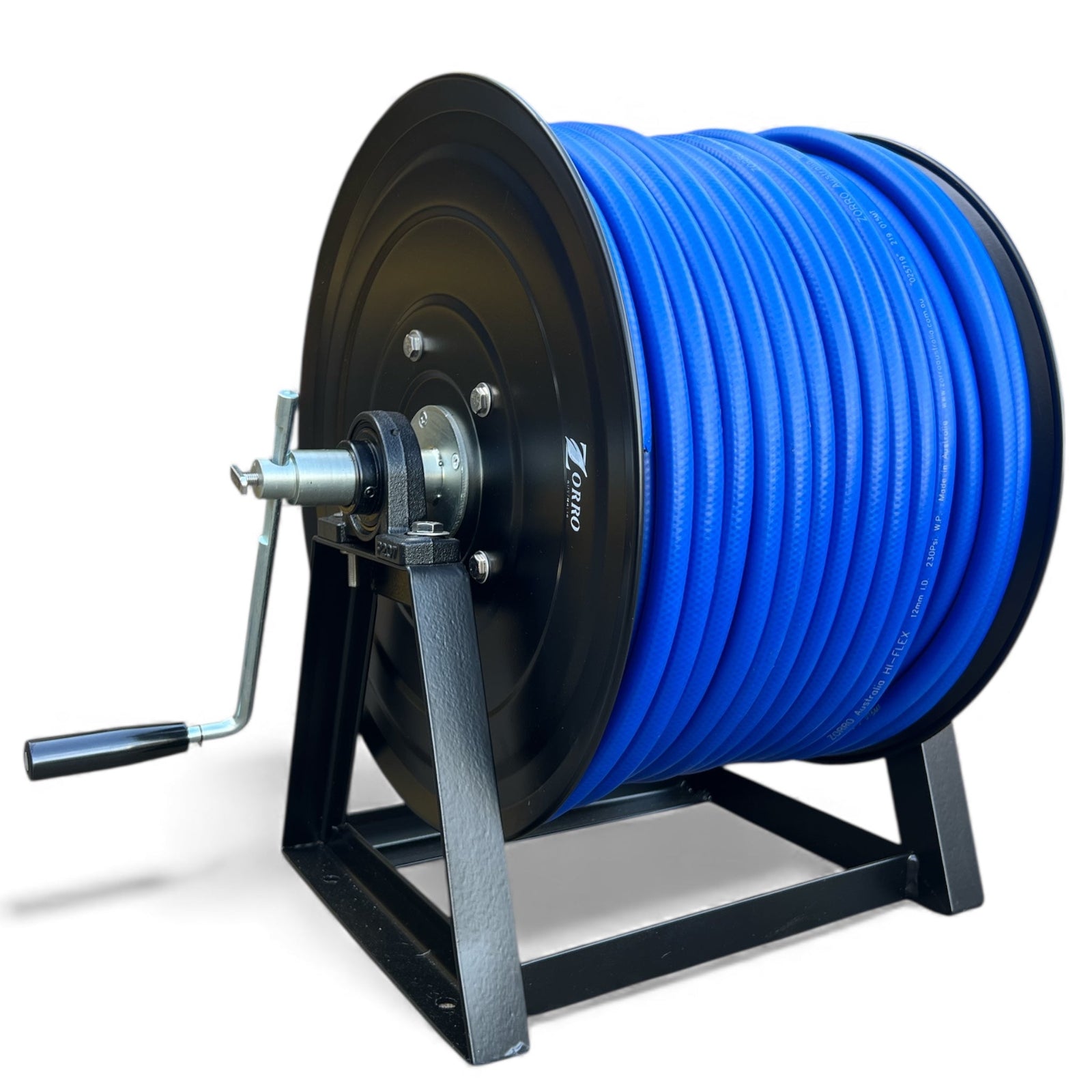 ZORRO Powder Coated Mountable Hose Reel With Hi-Flex Hose Bundle - Hose Factory