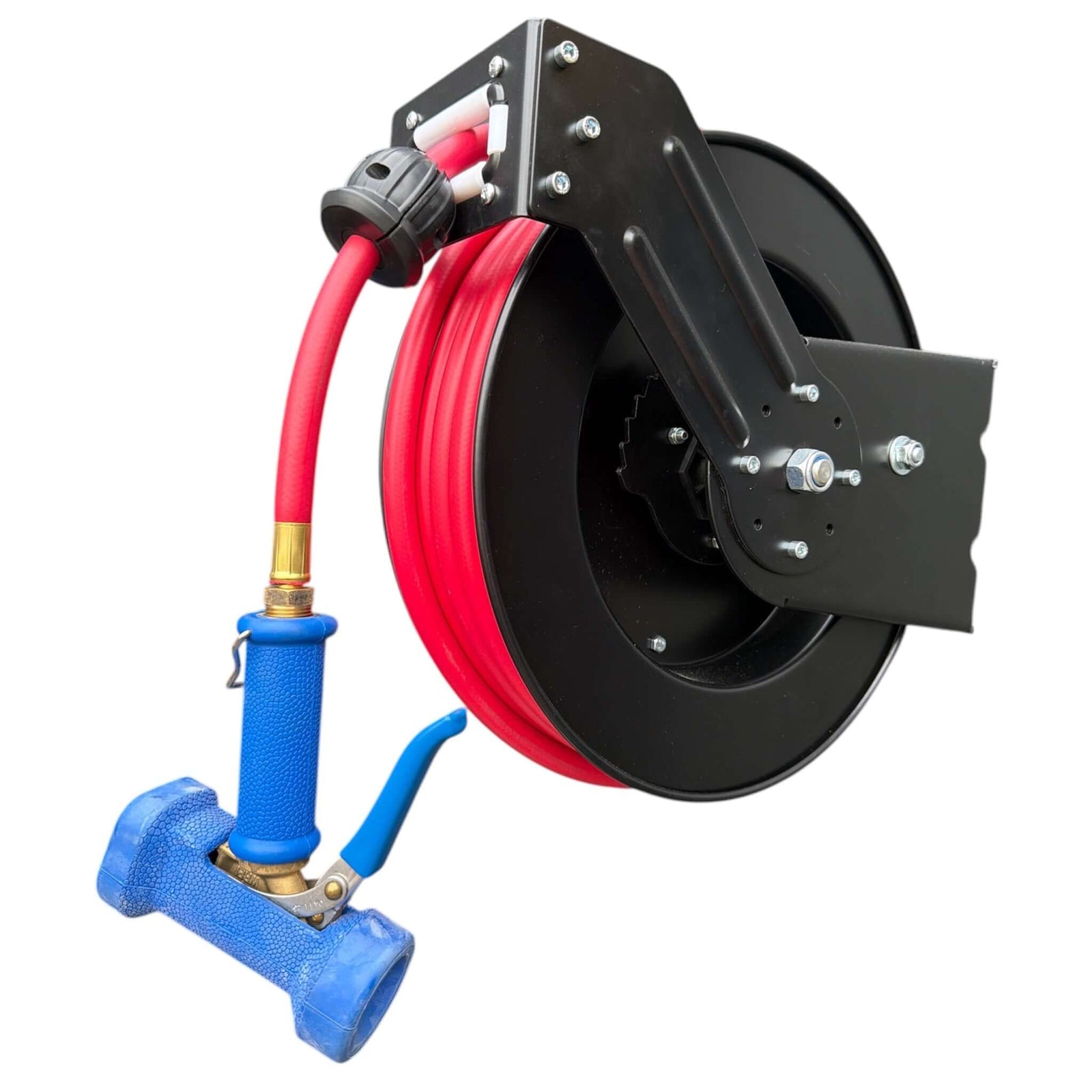 Zorro Retractable Reel with Barfell Hot Water and Air Hose 15m - Hose Factory