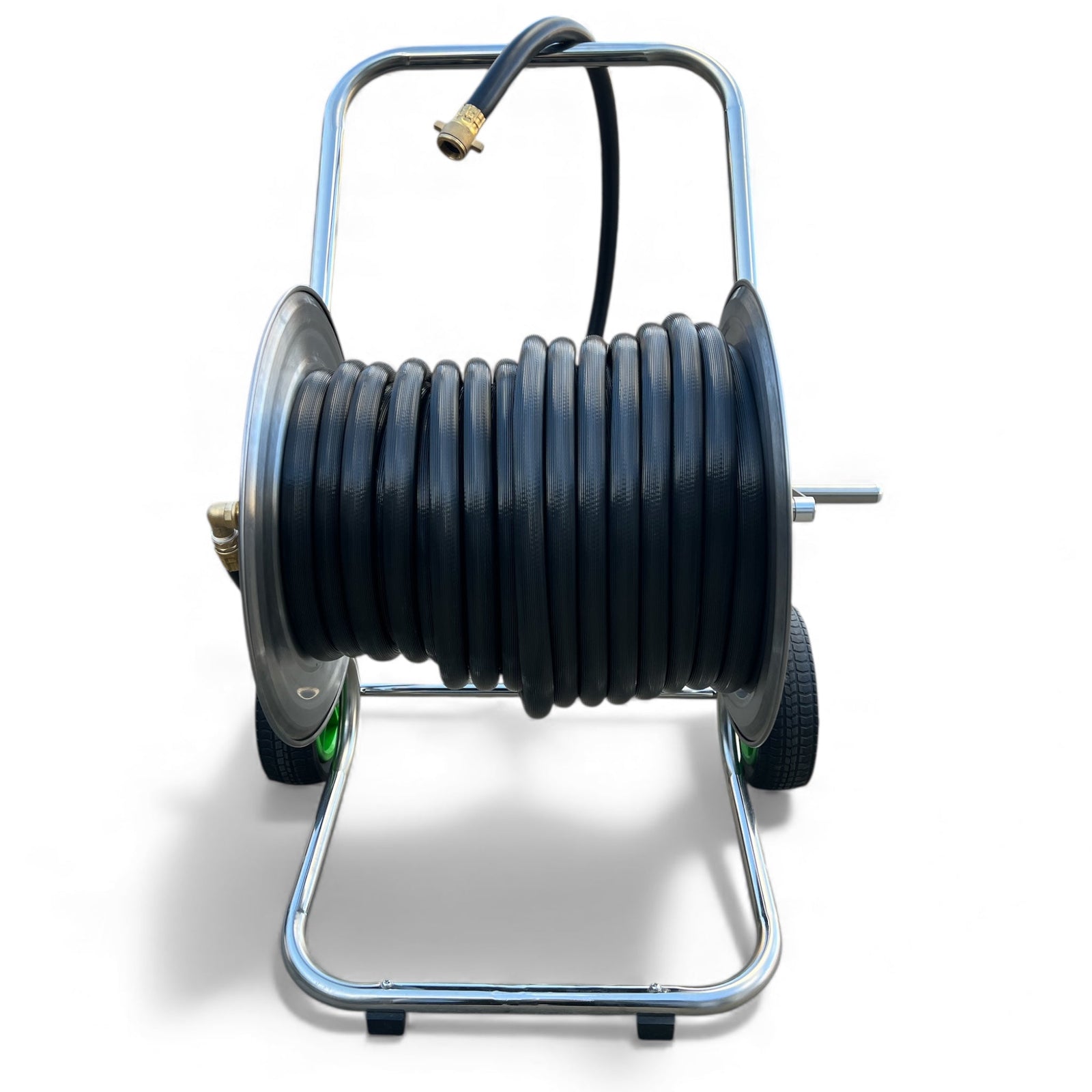 ZORRO Stainless Steel 2 Wheel Hose Cart with First Class Fire Hose - Hose Factory