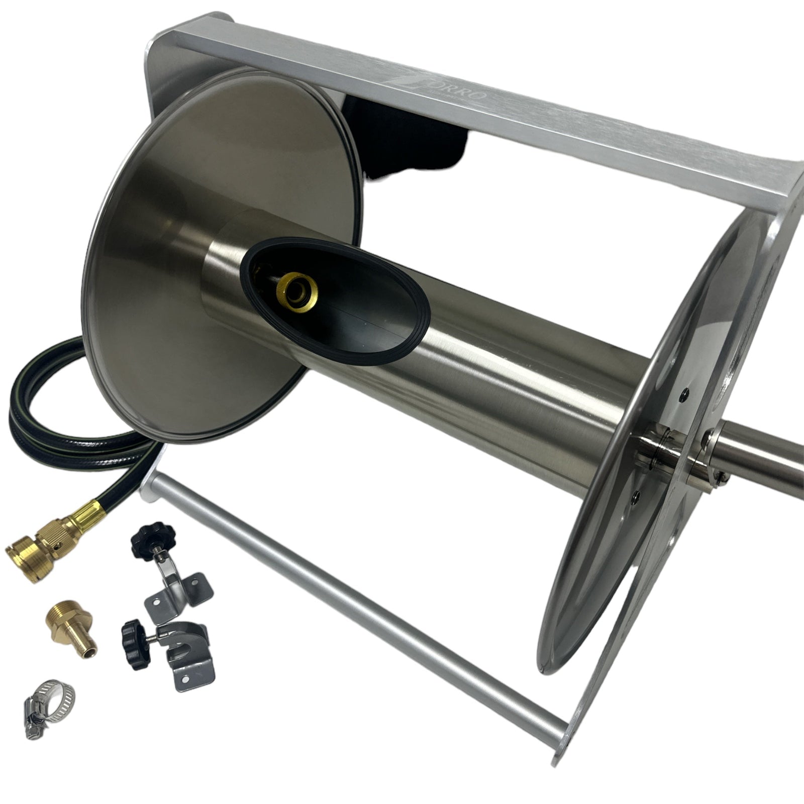 ZORRO Stainless Steel Mountable Reel with Extension Hose - Hose Factory