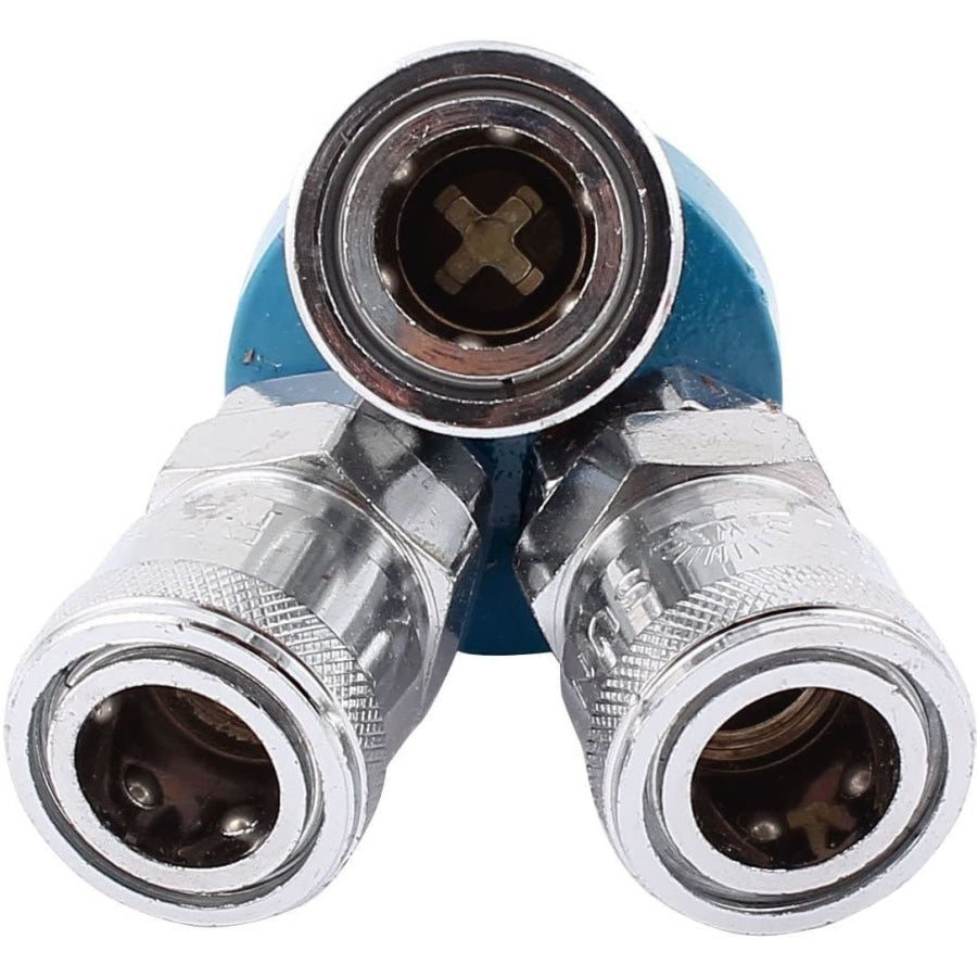 Nitto Style 3 Way Quick Connect Splitter Coupler Pneumatic Air Fitting