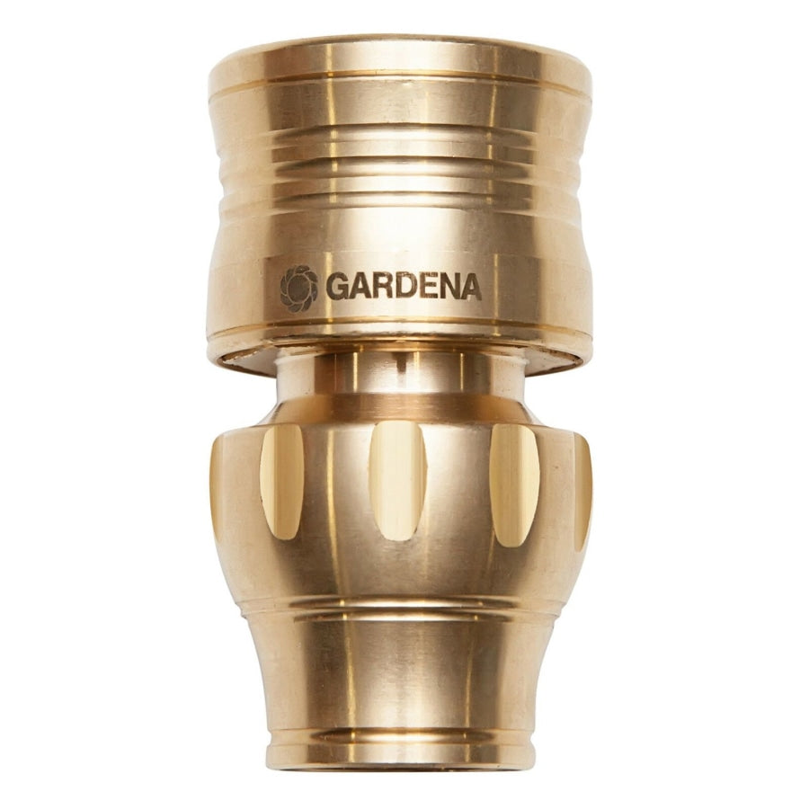 2 X Gardena 13Mm - 1/2 Garden Water Brass Hose Connector Home & Garden:yard Outdoor Living:watering