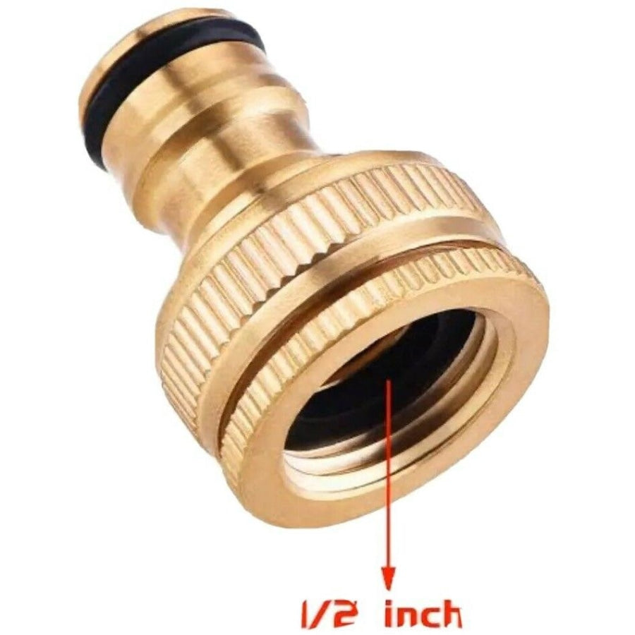 Brass Garden Water Hose Fitting Tap Adaptor To Suit 12Mm - 18Mm Taps Home & Garden:yard Outdoor