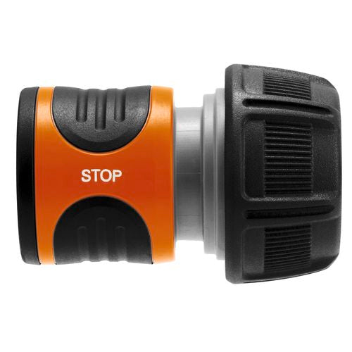 GARDENA Water Stop Hose Connector With Stop Valve 19mm to 12mm