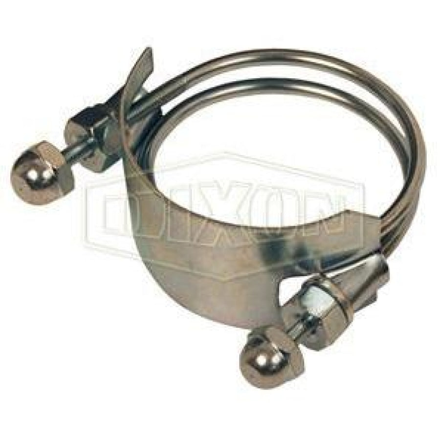 Anti-Clockwise Wound (Left Hand) Spiral Clamp Plated Steel