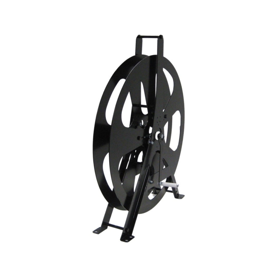 Layflat Hose Reel Powder Coated Steel Black 25Mm Small (Holds 20Mt) Reels Carts & Hangers