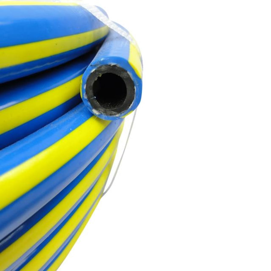 ZORRO Stainless Steel Hose Reel & 20 Mt / 1/2 inch Hose Bundle with 1.8mt Extension hose and Brass Fittings.