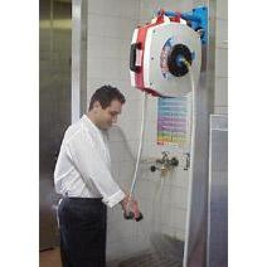 AK REELS Hot Wash Auto Retractable Hose Reel Kit with Dinga Gun 12mm x 15mt - Hose Factory