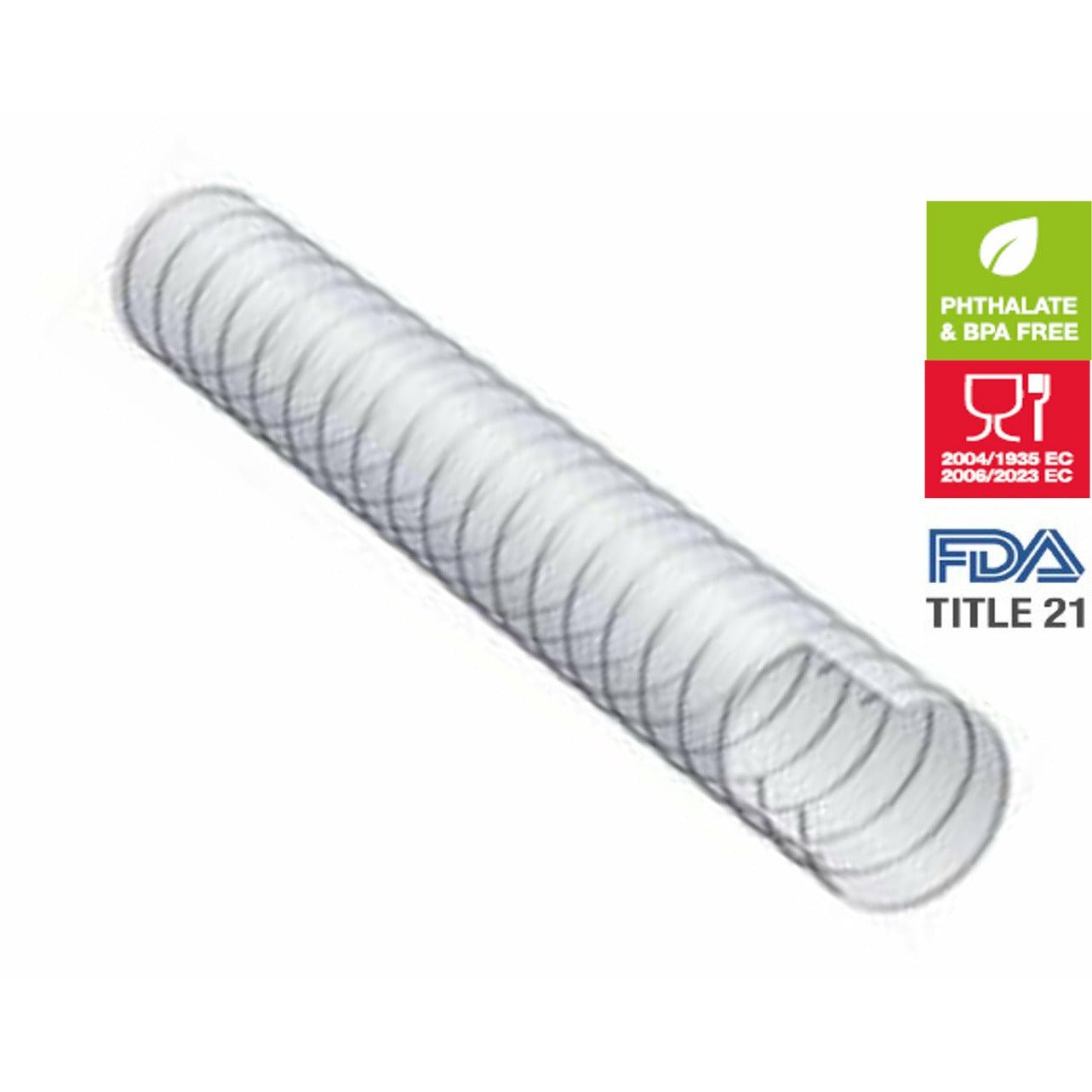 ALFAGOMMA 472OO General Purpose Clear Food Grade Helix Suction & Delivery Hose - Hose Factory