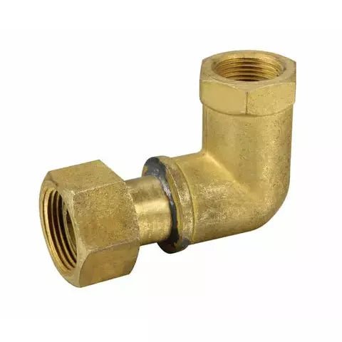 Brass Elbow - 20mm Female to 25mm Losse Nut - Hose Factory