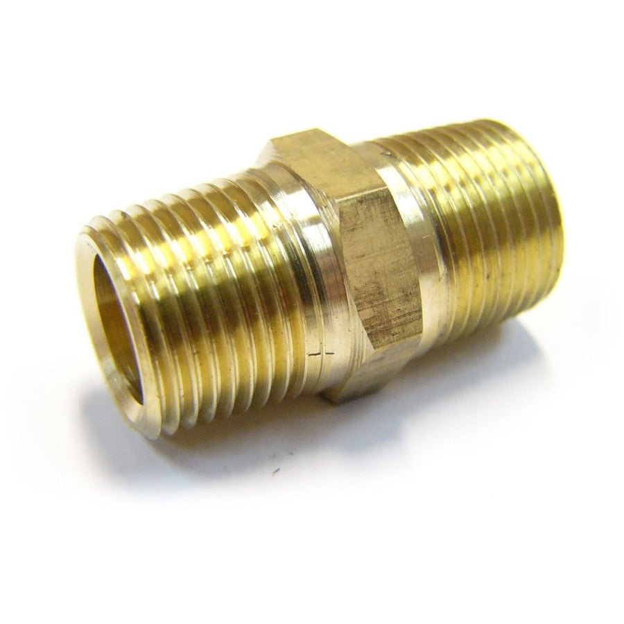 Brass Hex Nipple BSP - Hose Factory