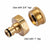 NYLEX Brass 1/2" Tap Adaptor suitable for 20-25mm Tap Sizes