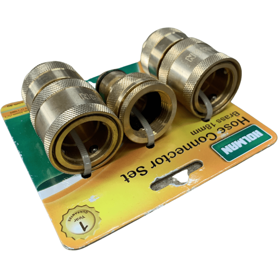 HOLMAN 3 Piece Hose connector set 3/4” - Hose Factory