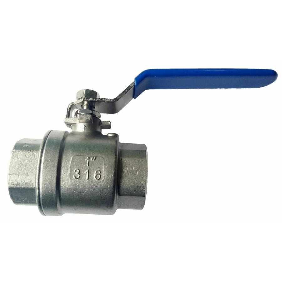 Hose Factory Ball Valve 2 Piece Full Bore Stainless Steel 25mm (QTY 2) - Hose Factory