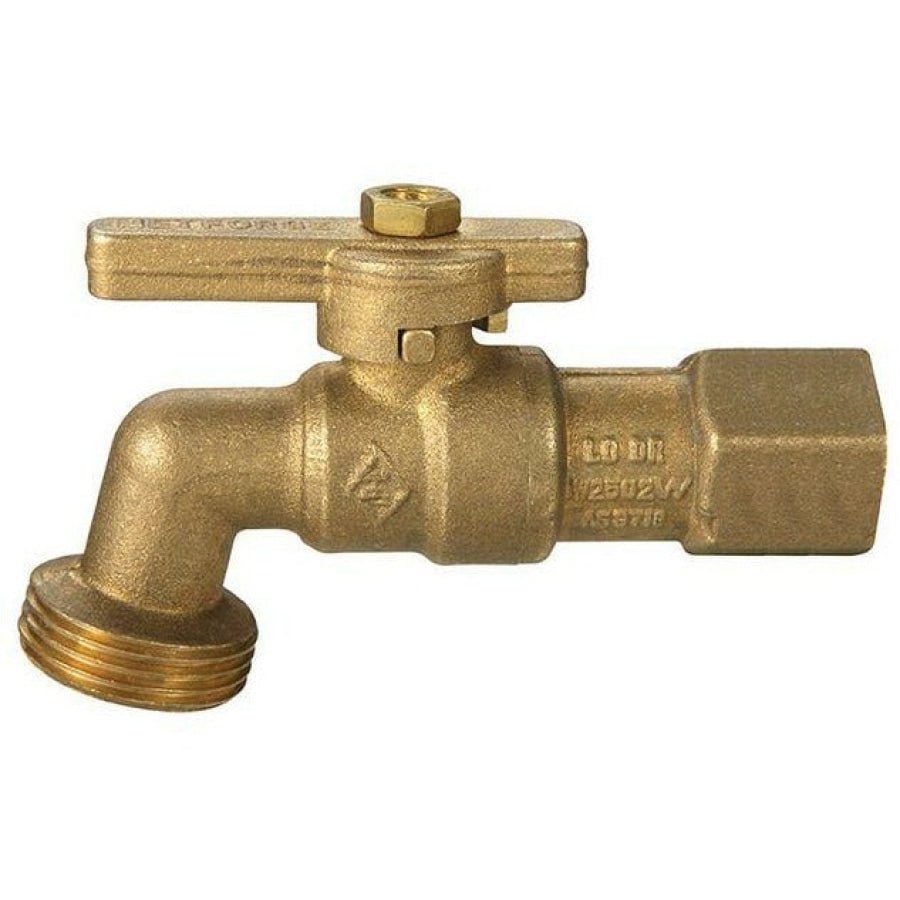 Hose Factory BSB Outdoor Brass 1/4" Turn Hose Garden Water Tap Female Inlet - Hose Factory