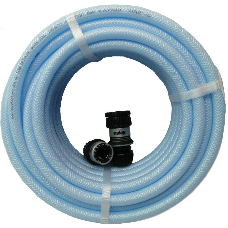 HOSE FACTORY Caravan Drinking Water Hose with Nylex Fittings 12mm - Hose Factory