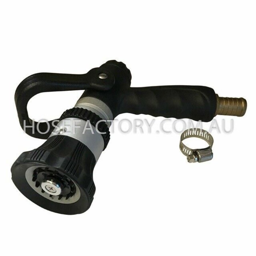 HOSE FACTORY Fire Reel with XL Fire Lever Nozzle & Brass Nut & Tail 25mm - Hose Factory